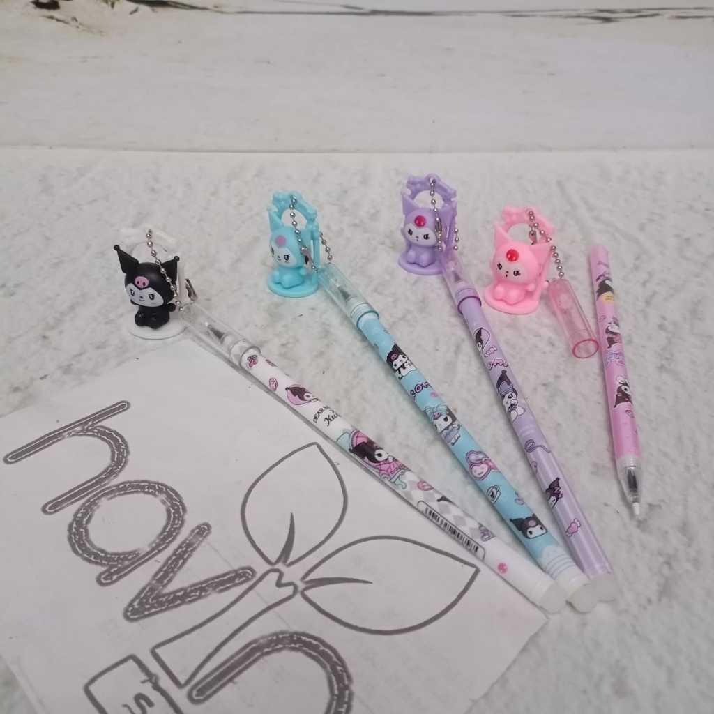 

(12pc) PENA BALLPEN PEN GEL motif gantung AYUNAN KUROMI