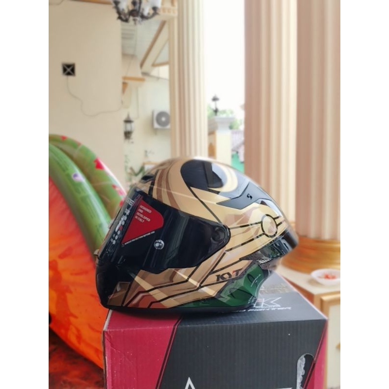 HELM KYT TT COURSE MARVEL LOKI LIMITED EDITION PAKET GANTENG
