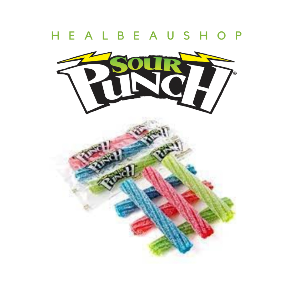 

Sour Punch Twists/Rainbow Straws Permen Jelly Asam Amerika Original