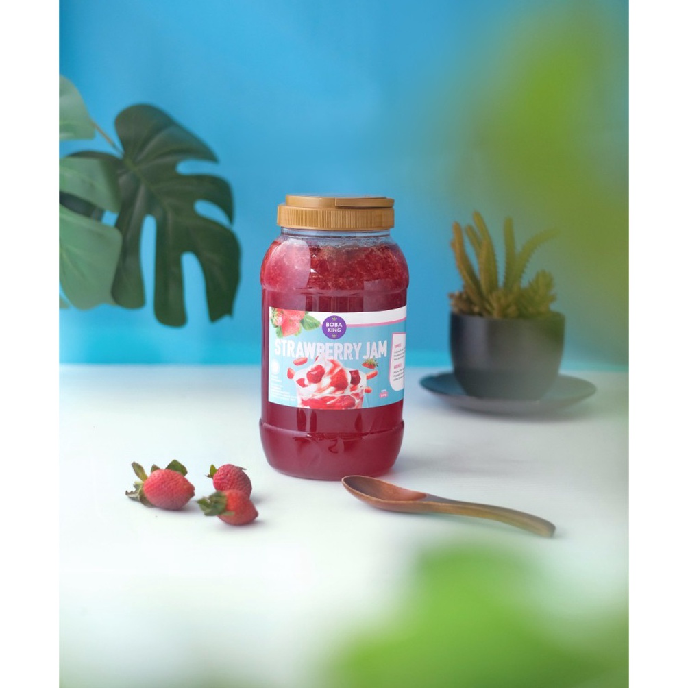 

[✪Q84\] 2.3 kg Boba King Strawberry Jam Kualitas Terjamin