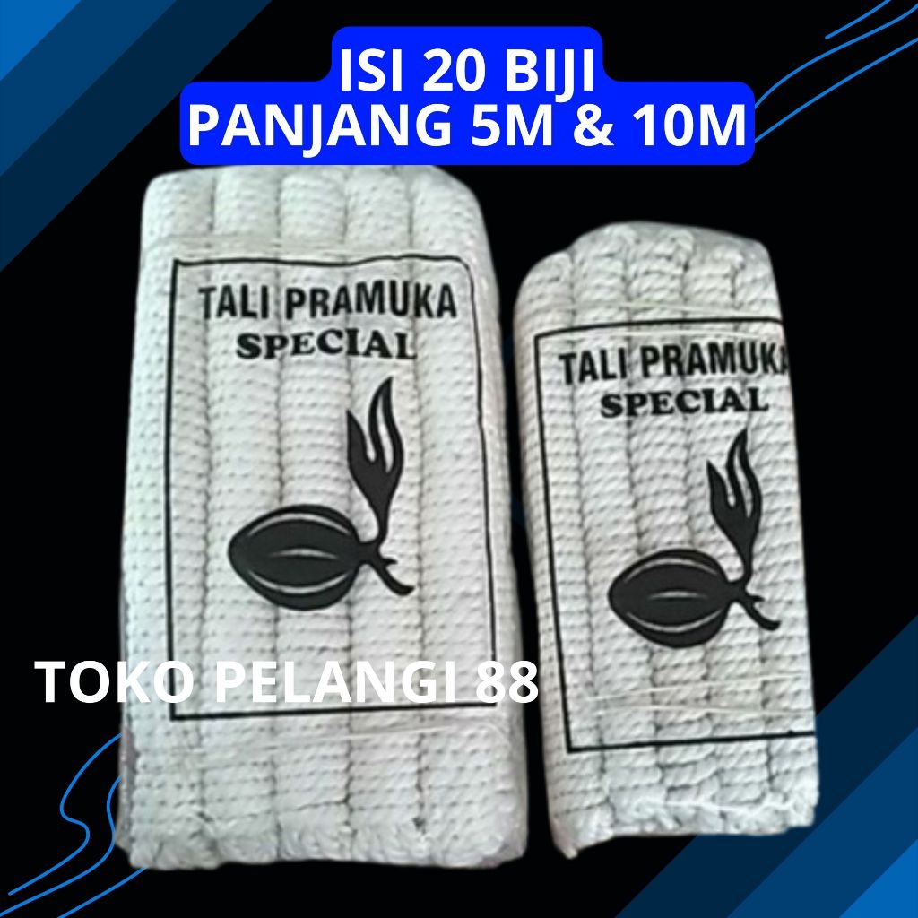 

20biji Tali Rami Pramuka SERAT Tali Tenda Pramuka 10m