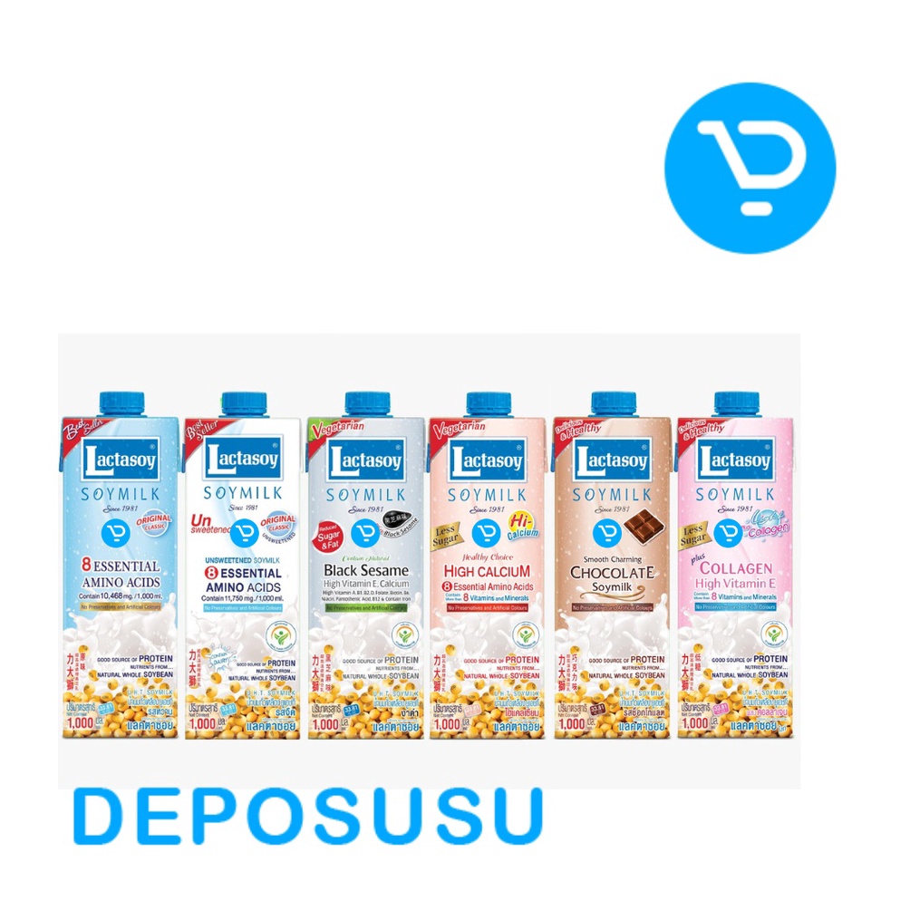 

[♧B94$] LACTASOY Laktasoy Soymilk Susu Soya 1 LITER Keluaran Terbaru