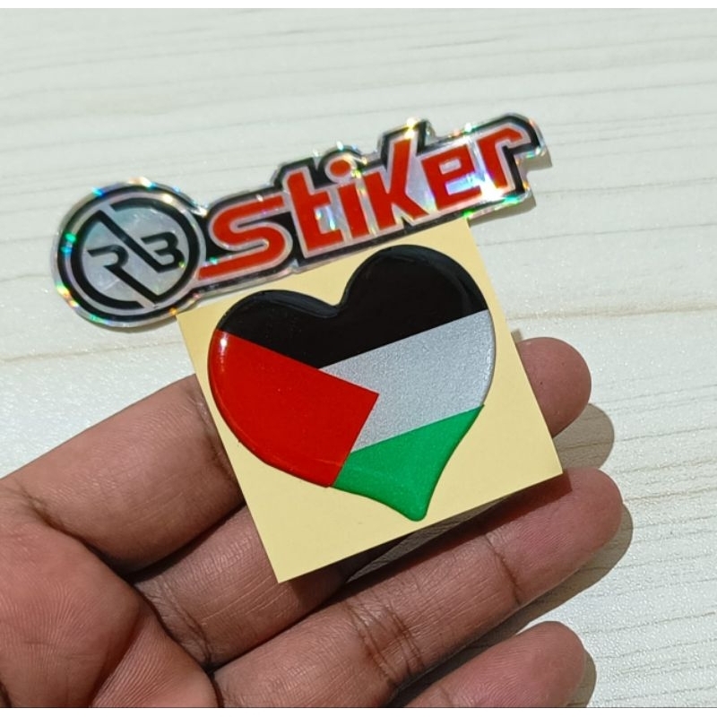 

Stiker timbul bendera Palestina emblem Bendera PALESTIA
