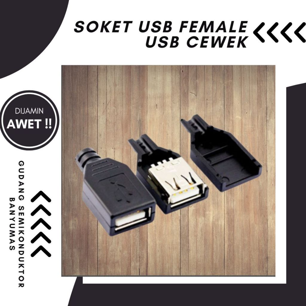 soket USB female USB cewek soket usb betina 4 pin