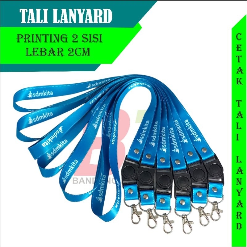 

TALI LANYARD ID CARD CUSTUM GANTUNGAN NAME TAG KALUNG ID CARD CUSTOM LANYARD PRINTING FULL COLOR