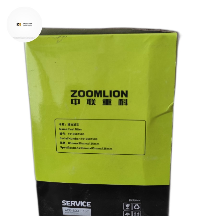 Filter Solar Zoomlion ZE215E Cummins 6BT PN 1010601500