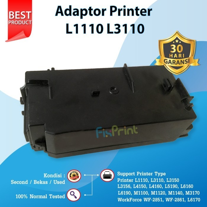 Adaptor Printer Epson L1110 Bekas Like New, Power Supply Epson L3110