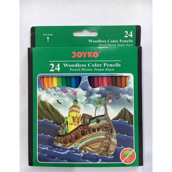 

el Keren.. Pensil Warna JOYKO Cp-104 / Isi 24 Warna 87