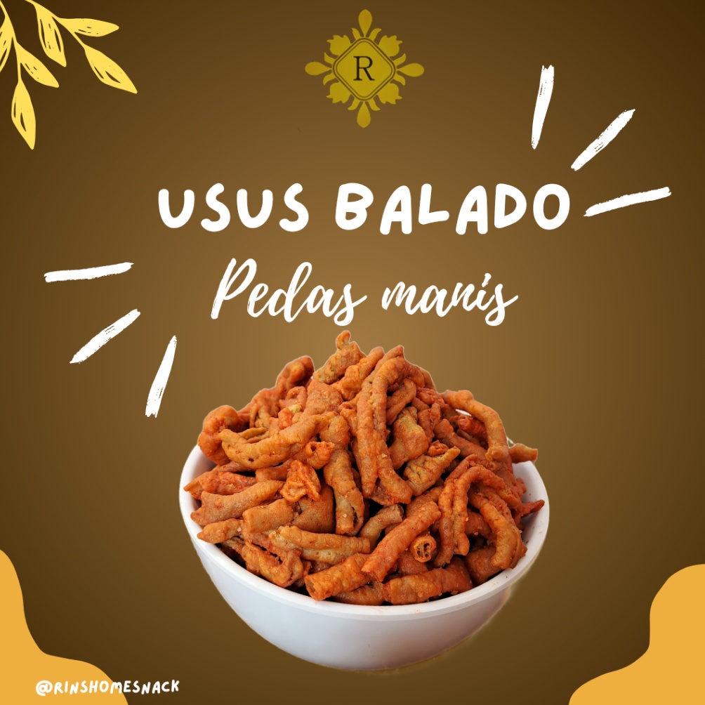 

[♥A12&] Kripik Usus balado pedas manis 500gr Sale of Month