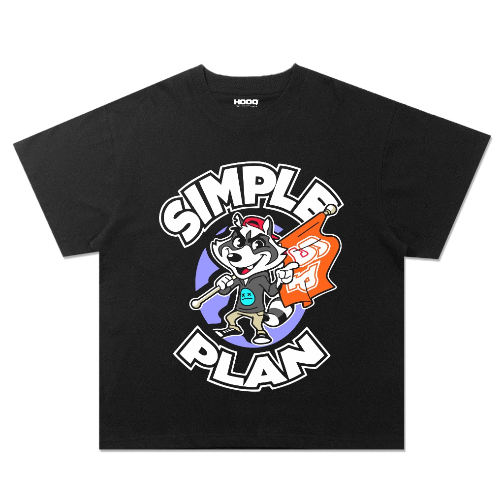 Kaos SImple Plan Oversize Vintage T-shirt Simple Plan Tee