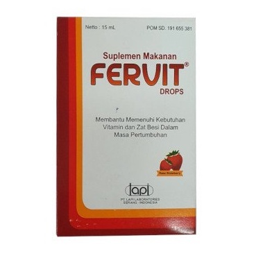 FERVIT DROP 15ml Suplemen Zat Besi  Untuk Anak Anak