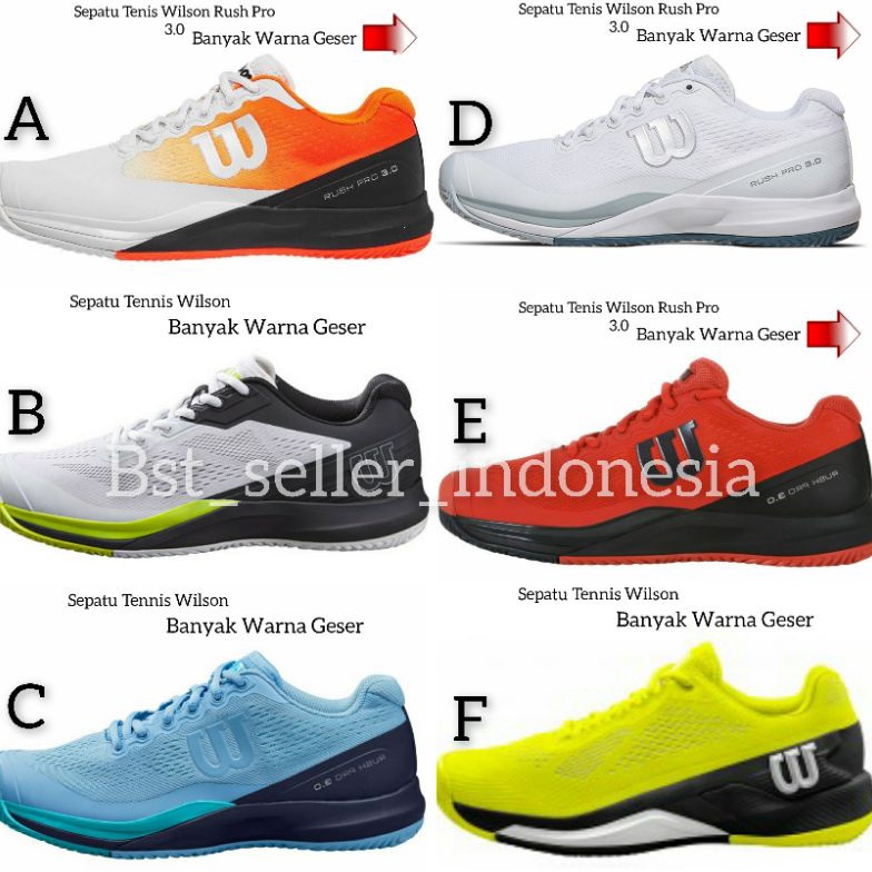Terb@tas Sepatu Tenis Pria Wilson Rush Pro 3.0 Limited Edition premium original [212]