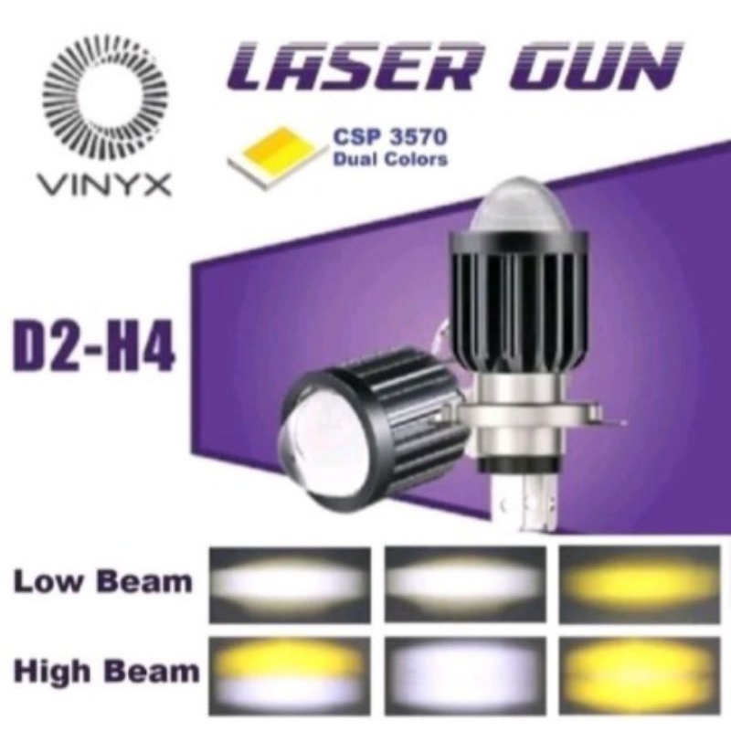 lampu LED h4 laser 2 warna