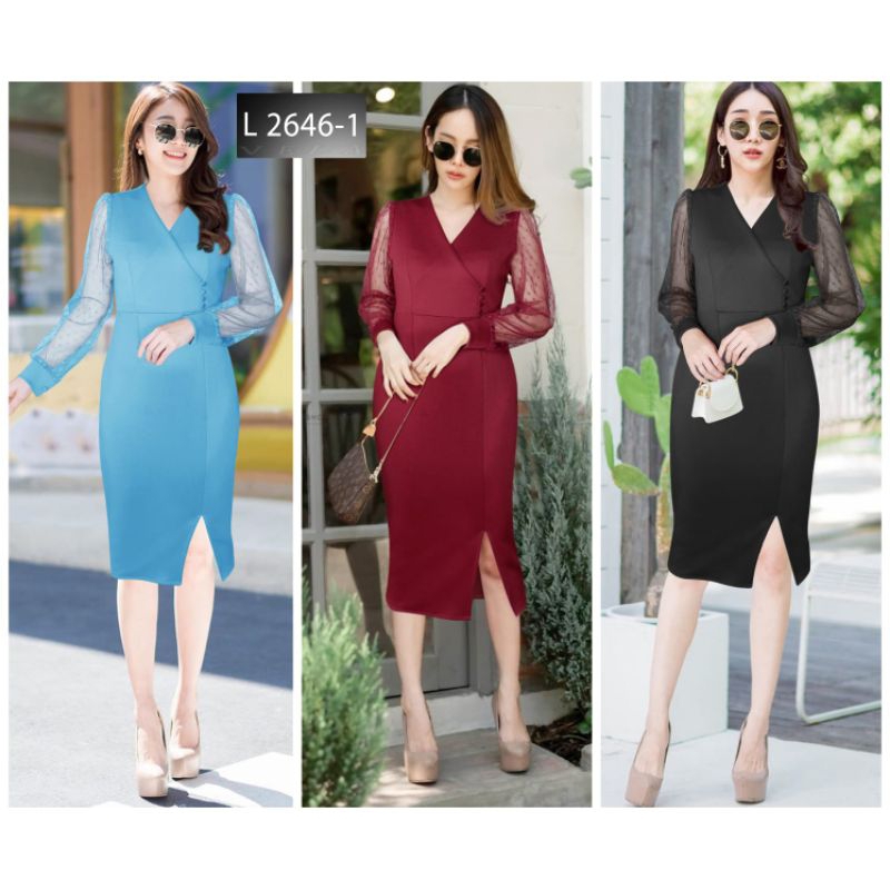 Vlovesjkt-2646 Dress scuba mix tile premium