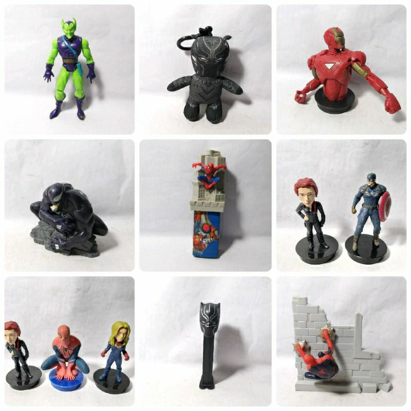 Celengan Topper Tumbler Bucket Pez XXI Black Widow Captain America Hulk Thor Panther Spiderman Iron 