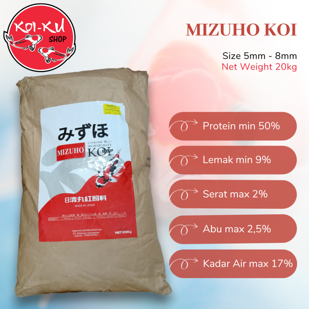 mizuho pakan koi 20kg