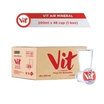 

VIT Air Mineral Gelas 200ml x 48 cup (1 dus)