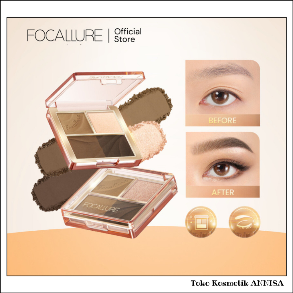 FOCALLURE 4 Pan Eyeshadow Palette FA314