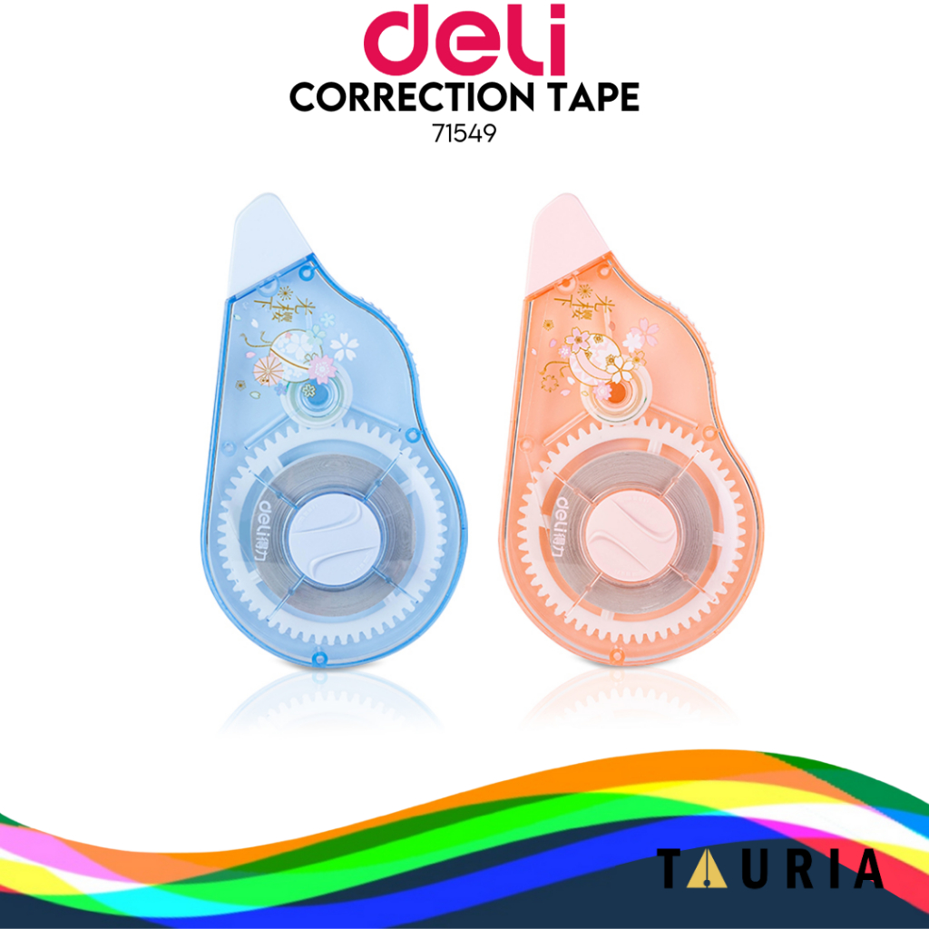 

Deli Correction Tape / Tip-Ex kertas Roll Desain Sakura 30 Meter 71549
