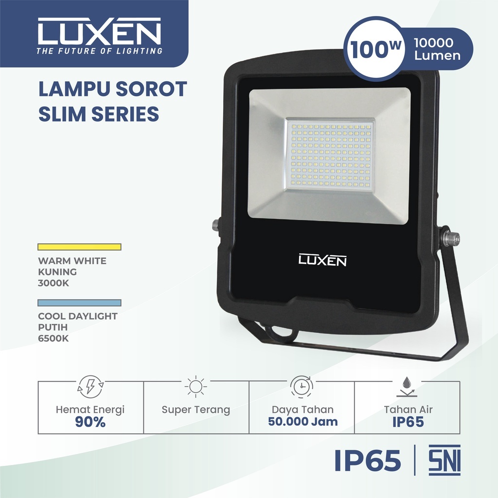 LUXEN LAMPU SOROT LED FLOODLIGHT 100 WATT