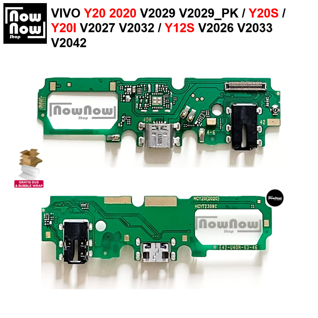 BOARD KONEKTOR PAPAN CAS VIVO Y20 2020 / Y20S / Y20I / Y12S V2029 V2029_PK V2027 V2032 V2026 V2033 V