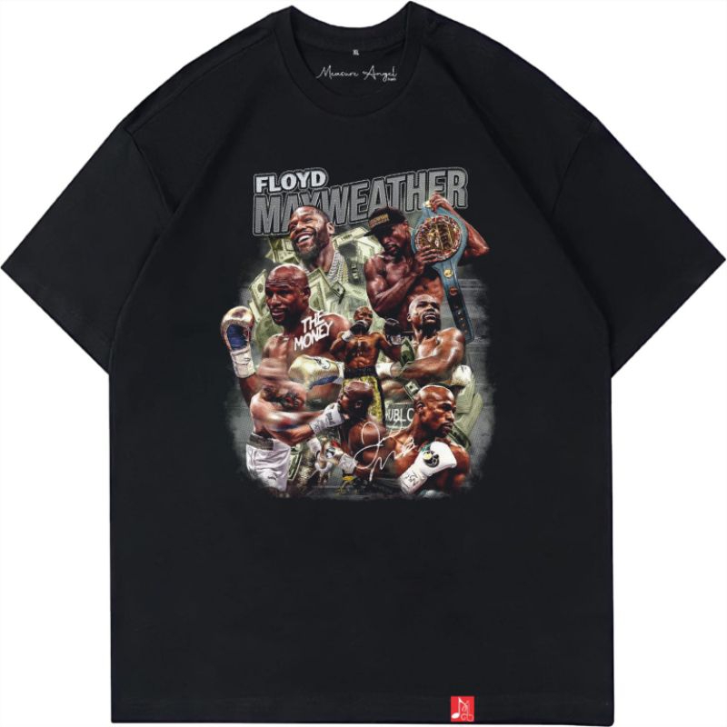 Tshirt Floyd Mayweather Vintage lengan pendek hitam Kaos distro Unisex - TSHIRT FLOYD MAYWEATHER BOX
