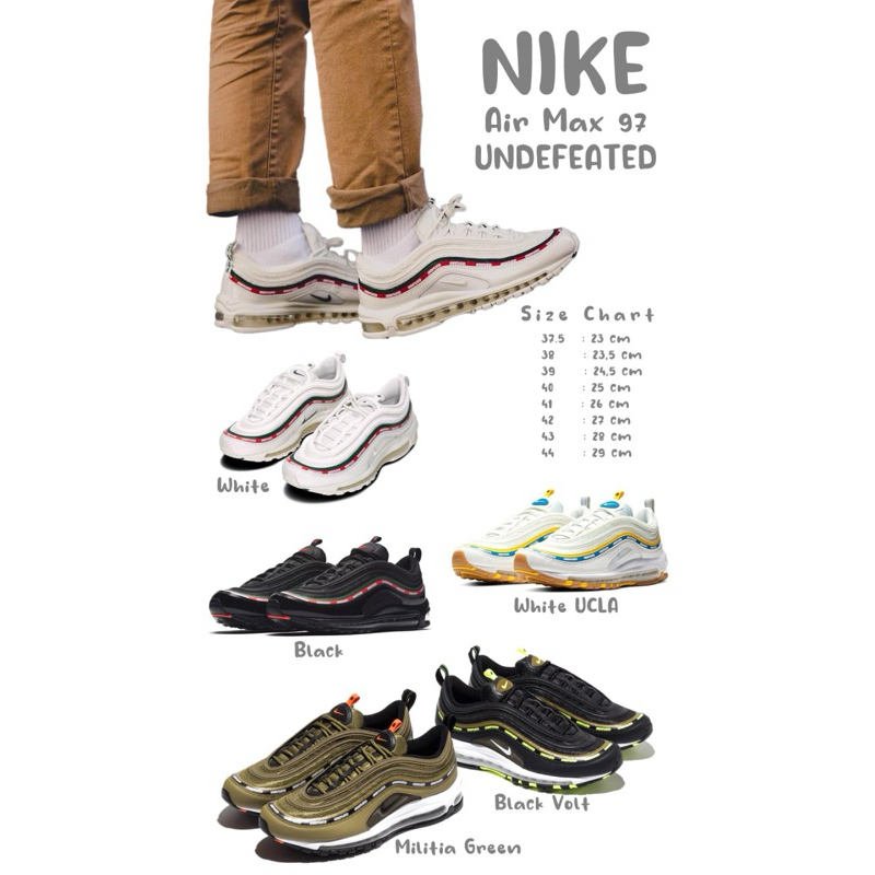 NIKE AIR MAX 97 UNDEFEATED