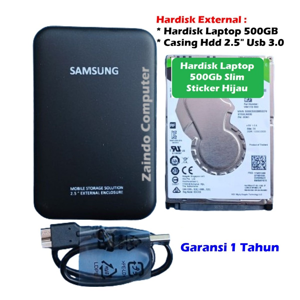 HARDISK EXTERNAL 500GB - HDD LAPTOP + CASE SAMSUNG USB 3.0 - HDD EXTERNAL 500GB HDD EKSTENAL 500G SA