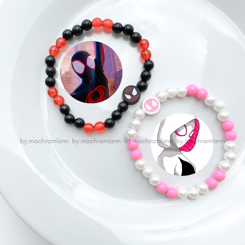 GELANG SPIDERMAN MILES AND GWEN//PEARL BRACELET//GELANG MUTIARA//GELANG MILES//GELANG GWEN//GELANG C