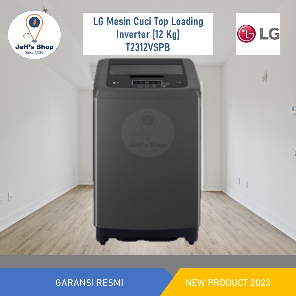 LG Mesin Cuci Top Loading Inverter [12 Kg] T2312VSPB