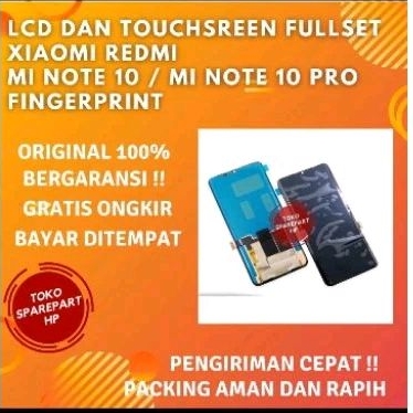 Lcd Xiaomi Redmi Mi Note 10 / 10 Pro Fingerprint Ori