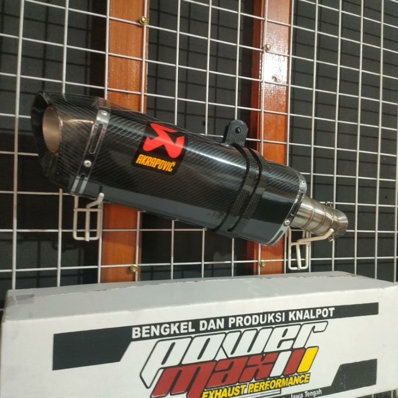 SlipOn Akrapovic for ZX25R Klem Carbon Kelvlar