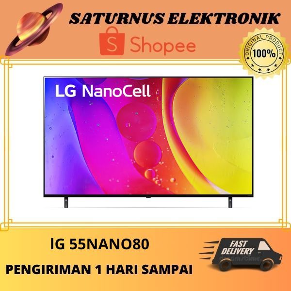 LG 55NANO80 Nano Cell 55 Inch 55NANO80 Smart Tv Uhd 4K - LG 55NANO80SQA