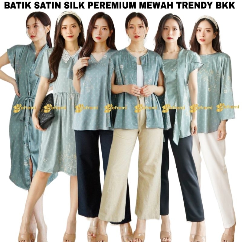 SET SERAGAM BATIK BATIK SILK PREMIUM #BAHAN SEMI SUTERA #BATIK SERAGAM KANTOR#CUTOM BATIK#BATIK PART