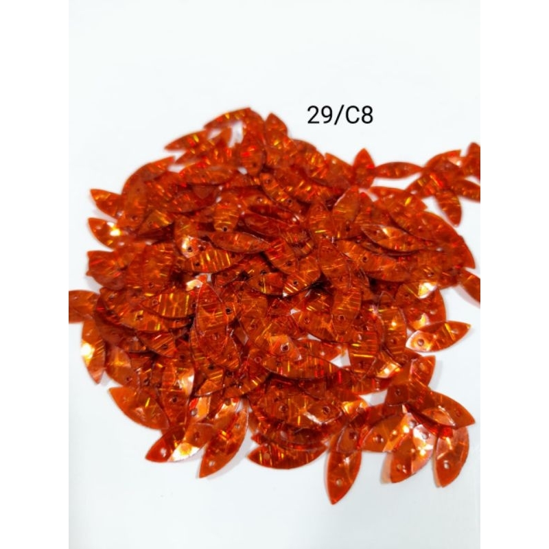 Payet borci motif daun uk 1cm