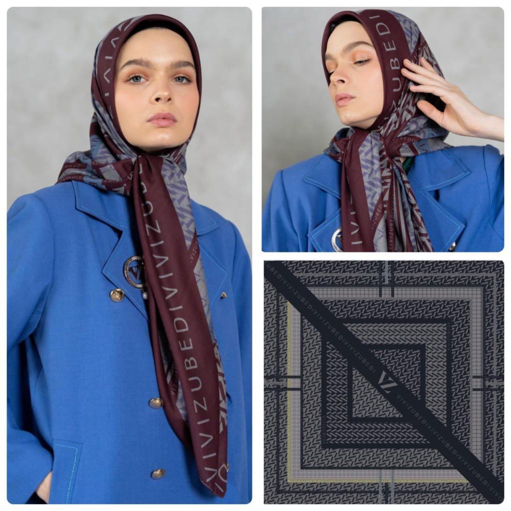 HIJAB SEGIEMPAT VOAL TERMURAH JP  KWJilbab Segi Empat MOTIF | TERBARU | Nomiq Store