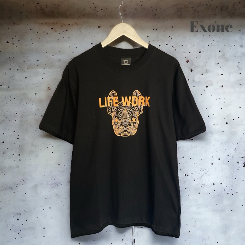 LIFEWORK Signature Radog Orange Tshirt Korea Oversized