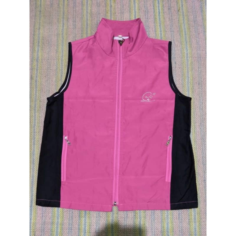 Vest Rompi Pink Hitam Second Preloved