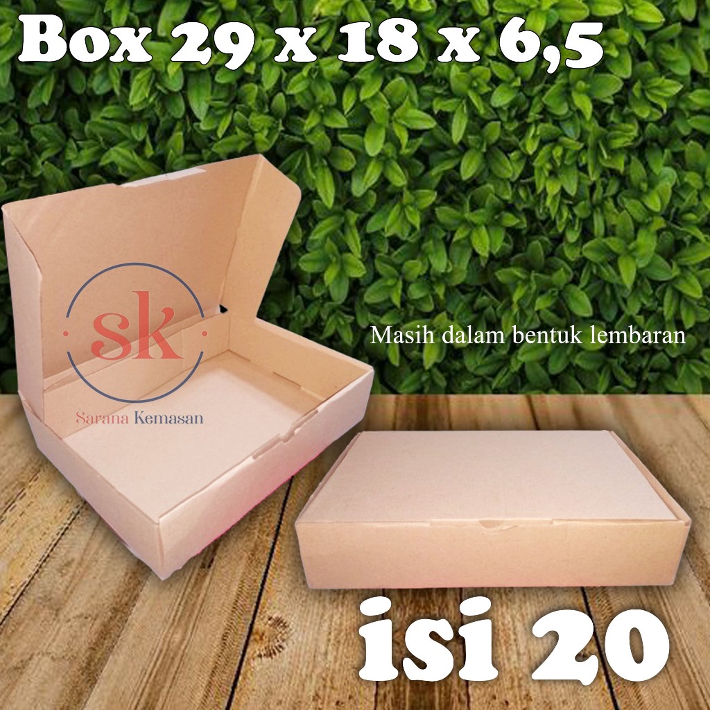 

Box Serbaguna Dus Efflute Souvenir Kotak Kado Hampers Snack Uk 29x18x6,5 (isi 20)