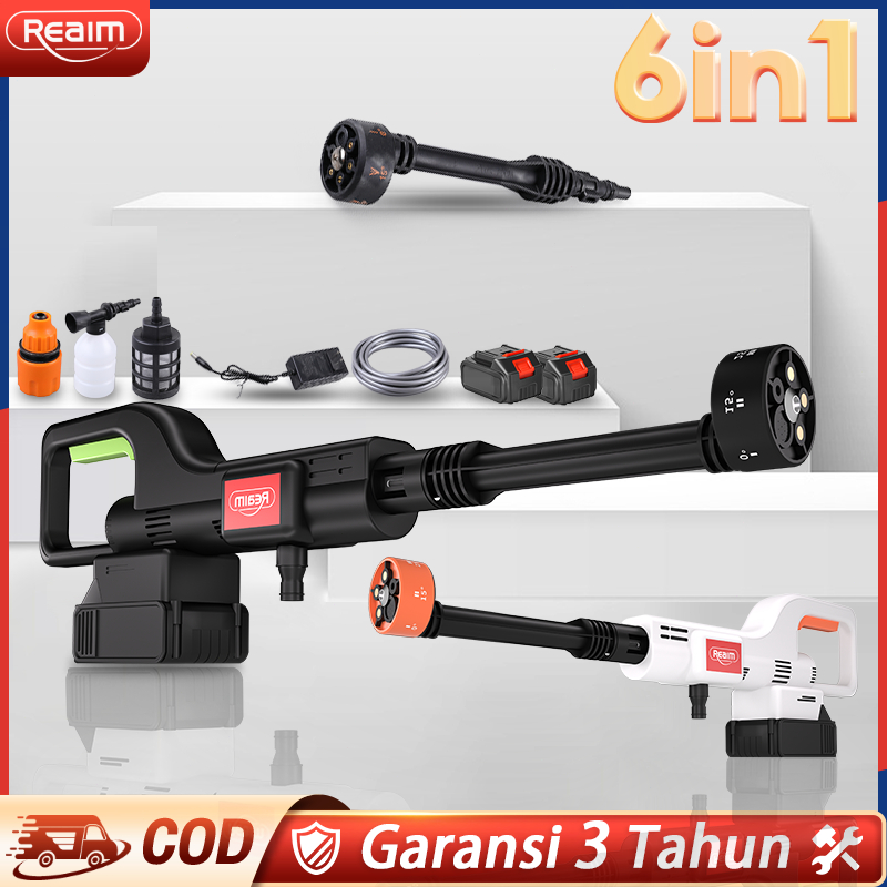 Reaim mesin cuci mobil cordless 450W 250Bar alat cuci mobil jet cleaner steam cordless alat steam po