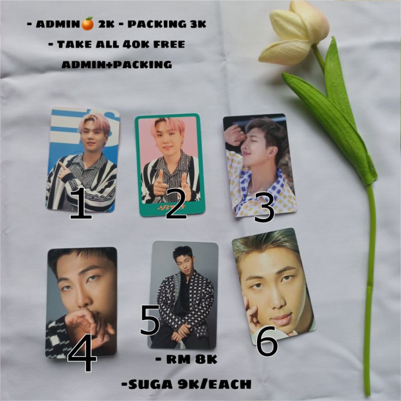 PHOTOCARD OFFICIAL BANGTAN, DICON, SUGA, RM