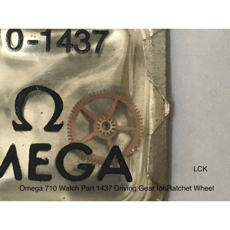 Omega 710 Watch Part 1437 Driving Gear for Ratchet Wheel / Omega 710 Part 1437 untuk Mesin Jam Tanga