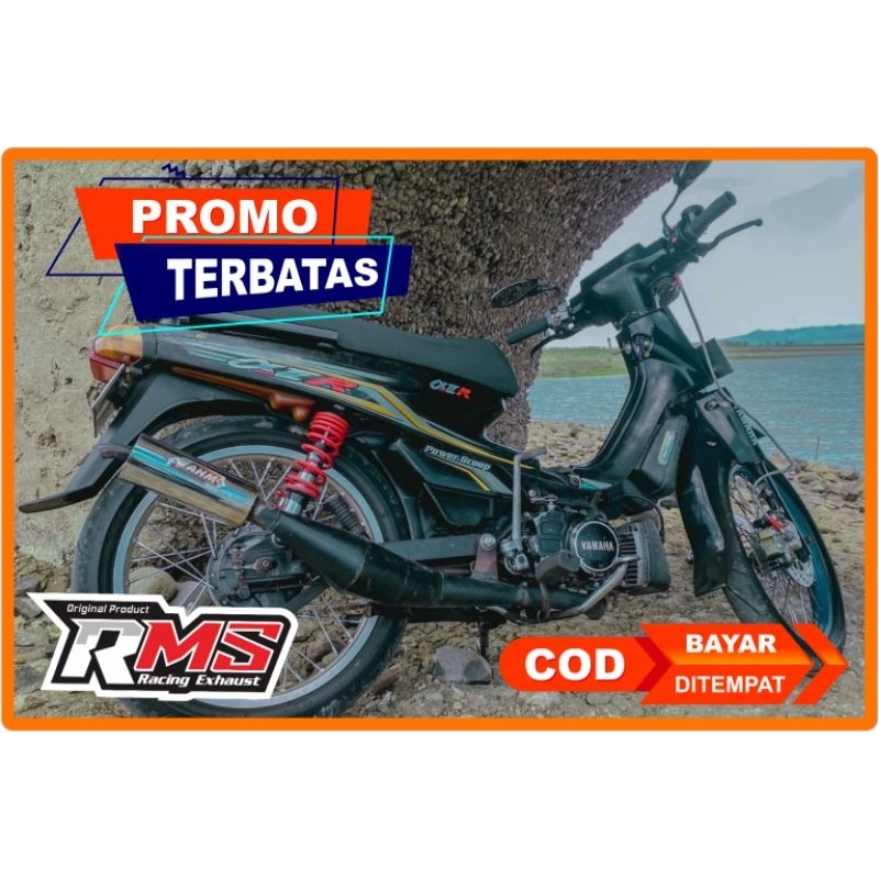 knalpot alfa 2tak model cat hitam