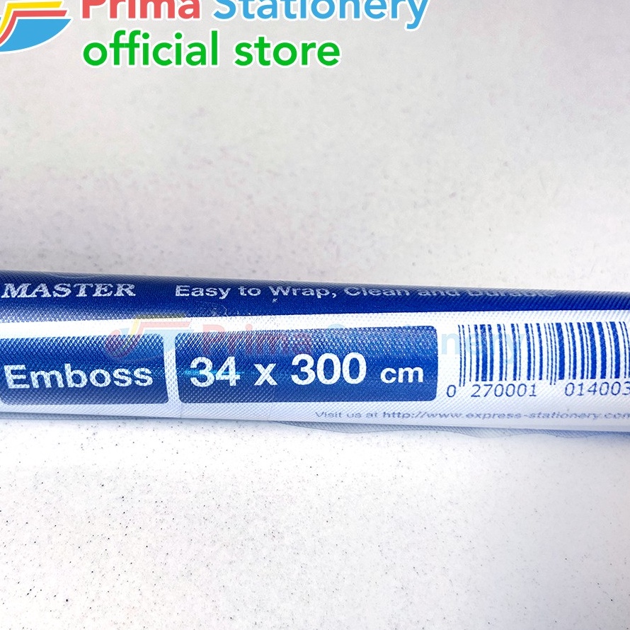 

Terkini Master Sampul Buku Emboss 34x300cm - Plastik Doff Book Cover Ready Stok