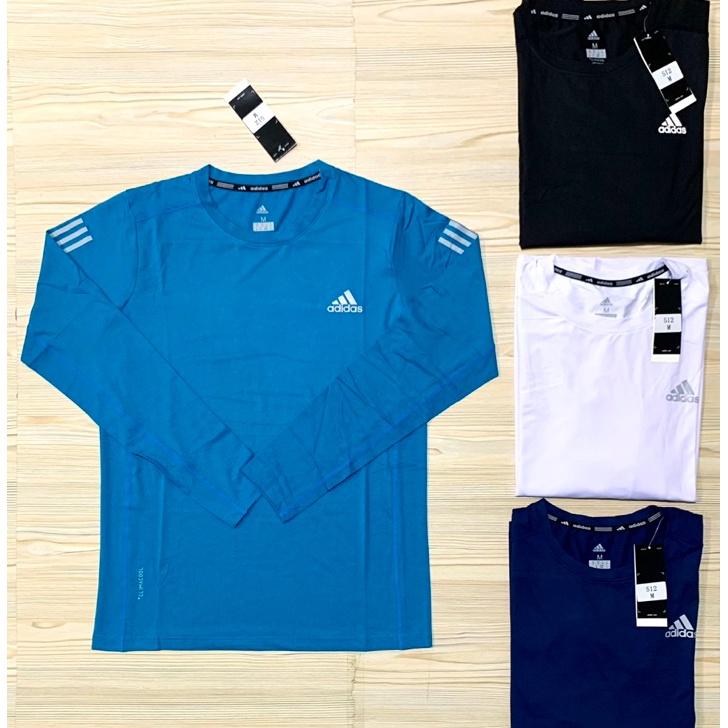 Best Product KAOS LENGAN PANJANG OLAHRAGA ADIDAS IMPORT CLIMALITE PREMIUM SMALLPORI RUNNING T-SHIRT 