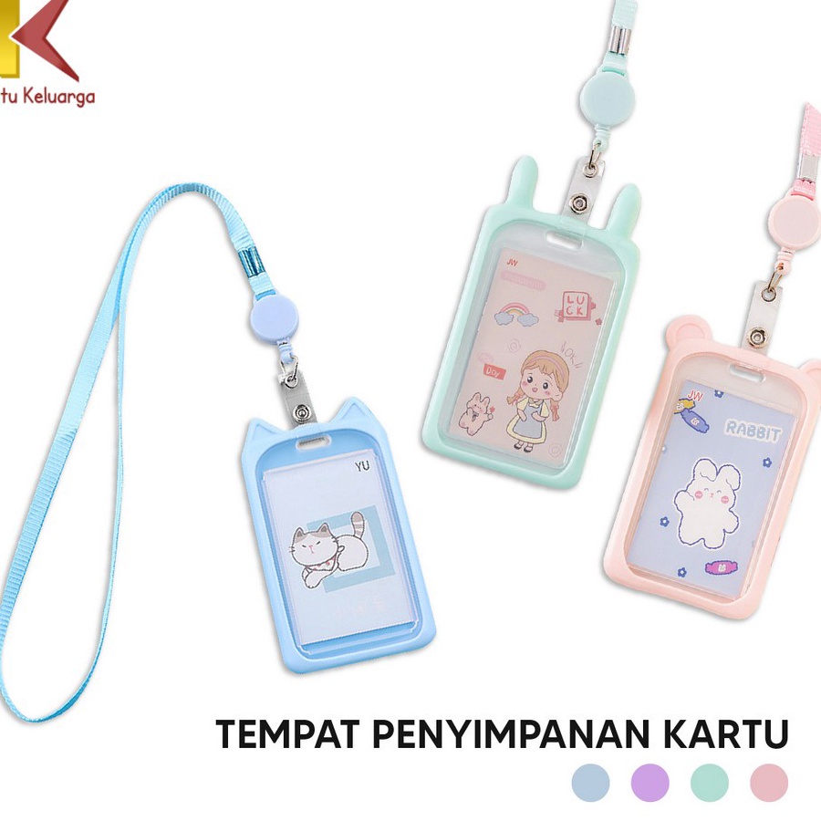

Ready Satu Keluarga Name Tag ID Card Holder Gantungan Kartu Nama Motif Kartun C324 Gantungan Tali Kartu Akses Kantor MRT Busway / Tali ID Card Nama Atau Panitia Lanyard