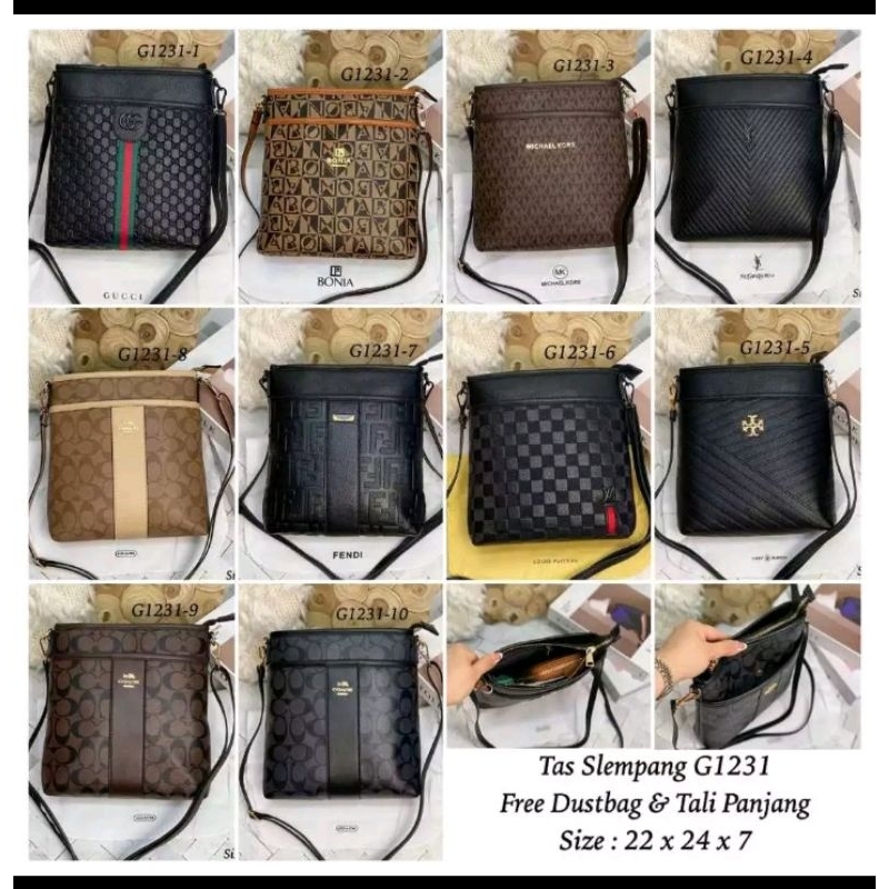 READY TAS SELEMPANG PRIA FREE TALI PANJANG 100%IMPORT
