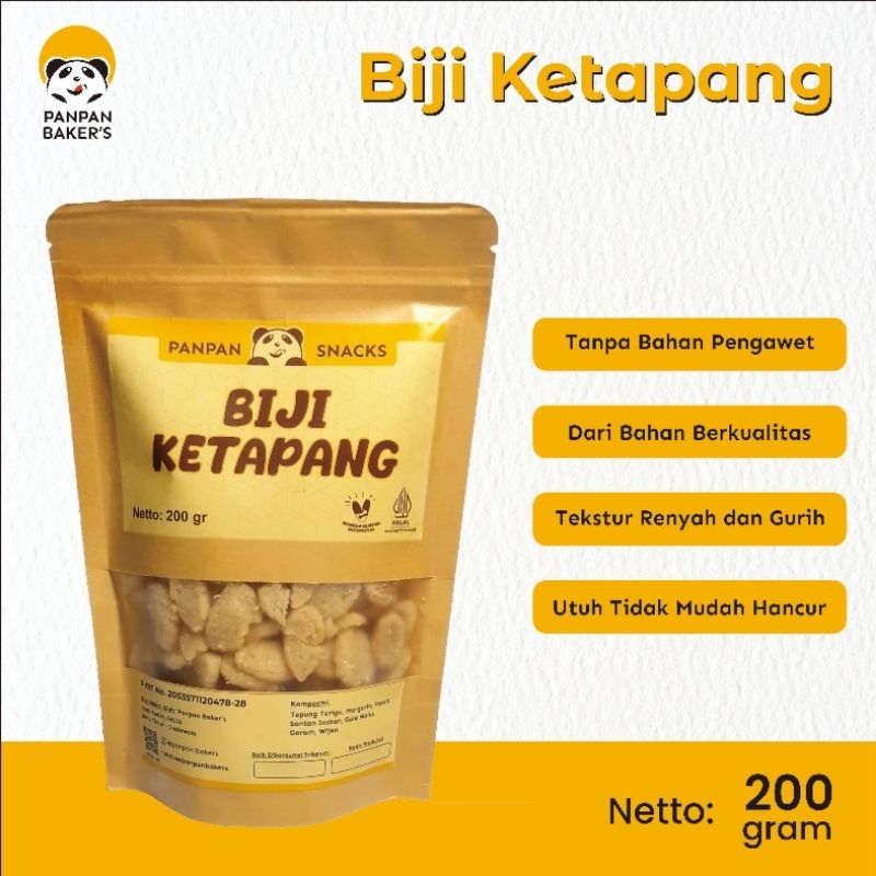 

Biji Ketapang Panpan Baker's 200 gr / Snack Camilan Tradisional