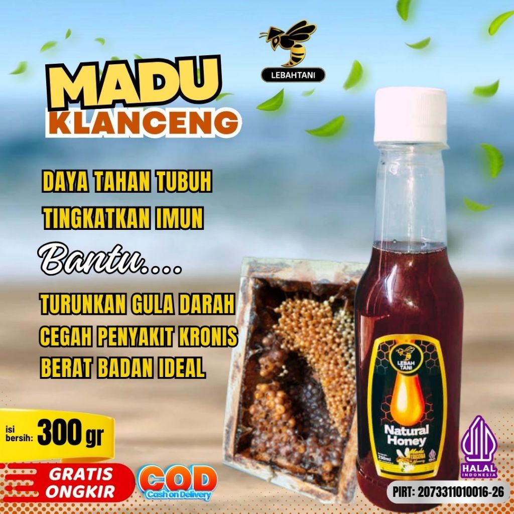 

Madu Klanceng/ Trigona Itama ASLI Lebahtani 300 gr