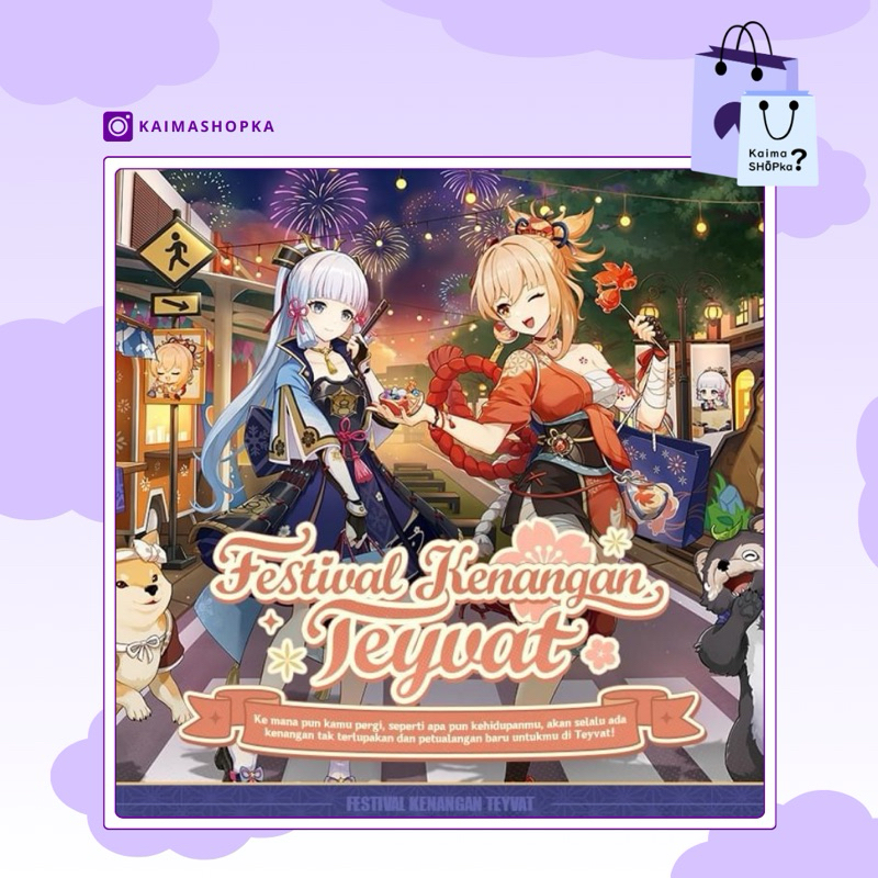 Merch Genshin Impact - Festival Kenangan Teyvat at Gading Festival